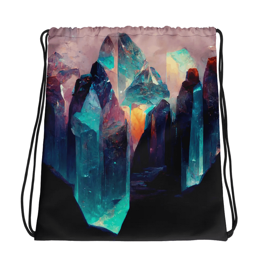 Ethereal Crystal Dreams Drawstring Bag product image (1)
