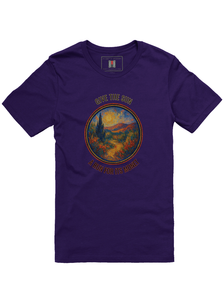 Give the Sun a Run for Its Monet – Impressionist Glow Tee - M-Art & Design product image (1)