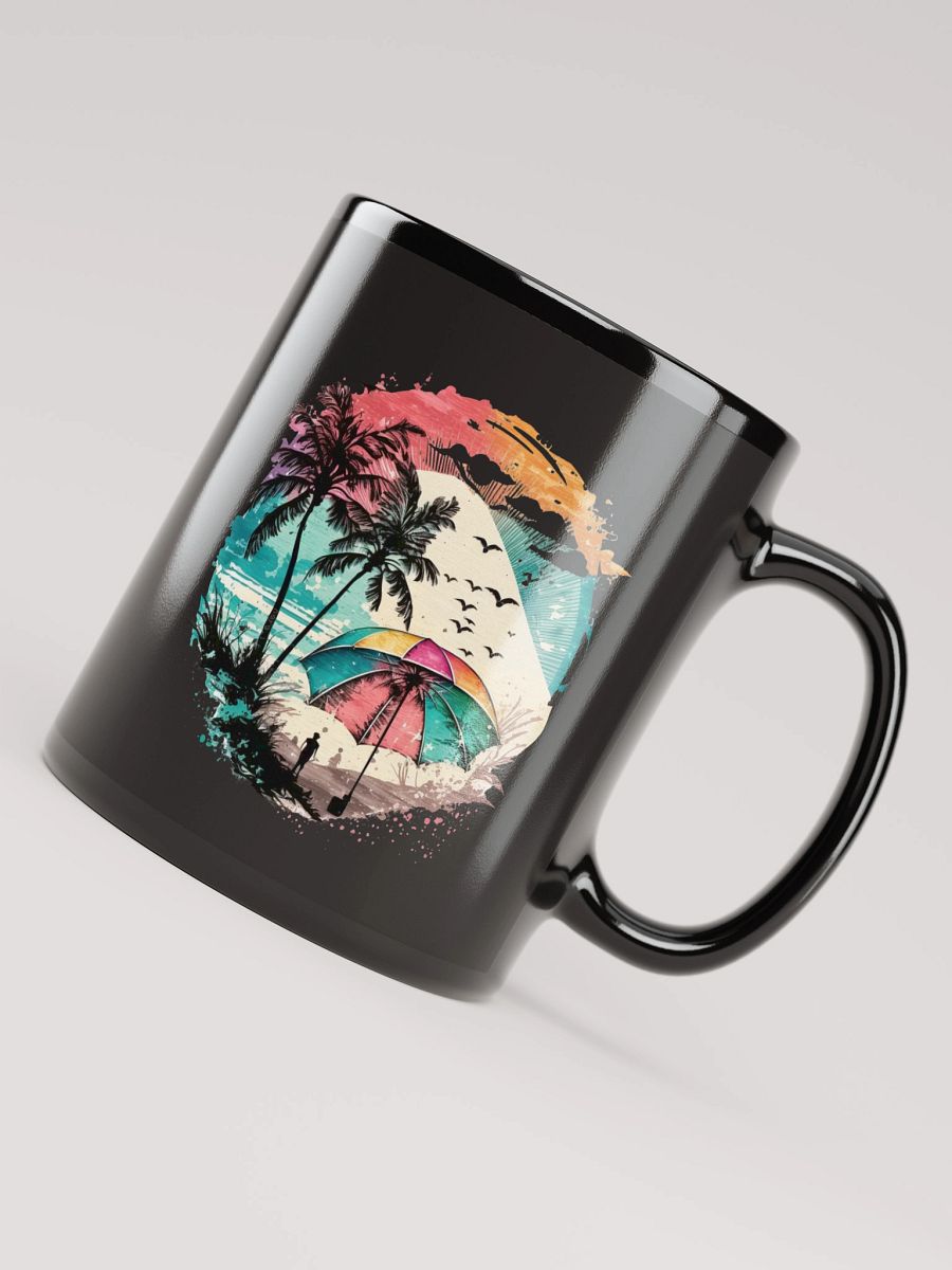 Tropical Paradise Black Glossy Mug product image (4)