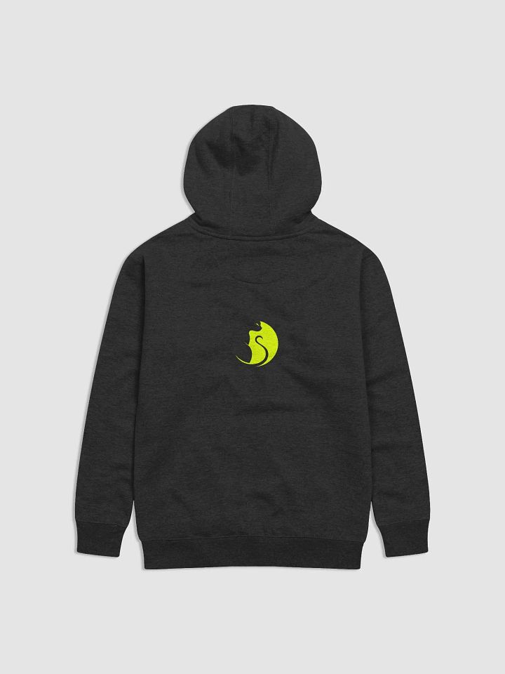 BlackKittenTech Black Hoodie With Centered Logo product image (1)