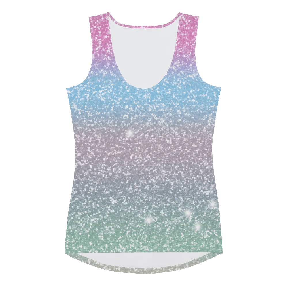 Glitter Unicorn Texture Design Tank Top (6) product image (3)