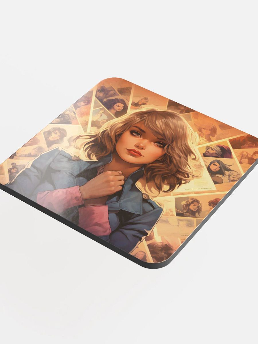 Pages Of My Life Glossed Cork Coaster product image (4)