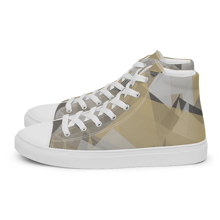 Geometric Fusion High Top Canvas Shoes product image (1)