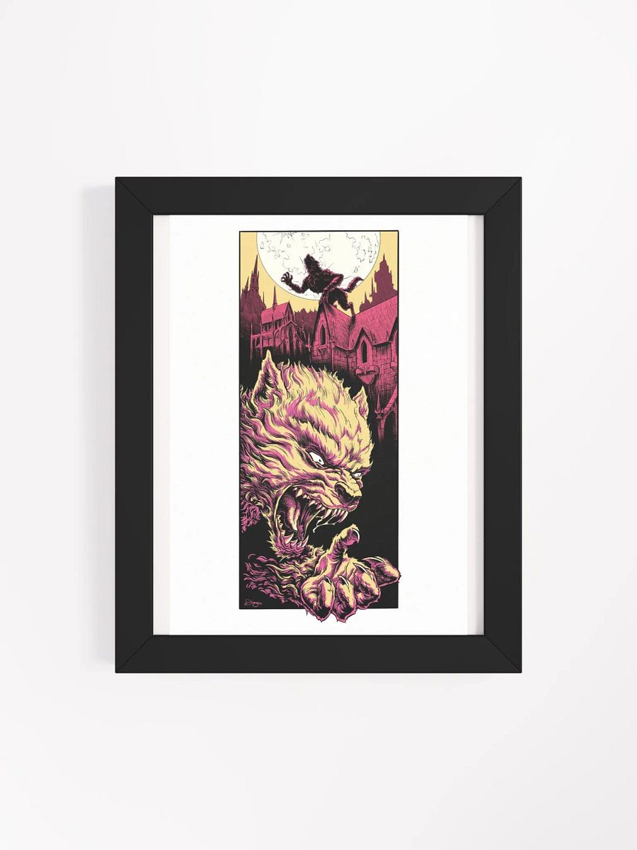 Wolfman Orange Framed Print product image (27)