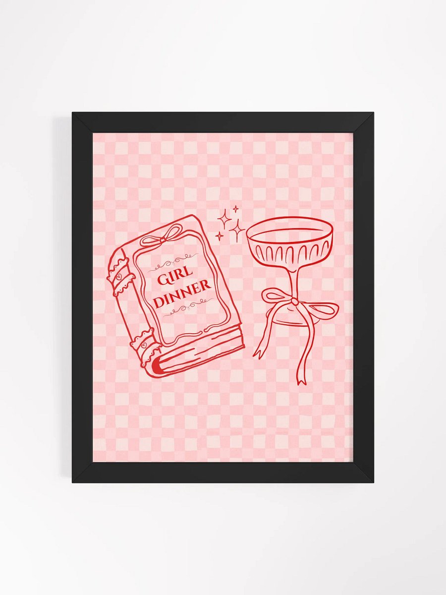 Girl Dinner Frames Poster product image (1)