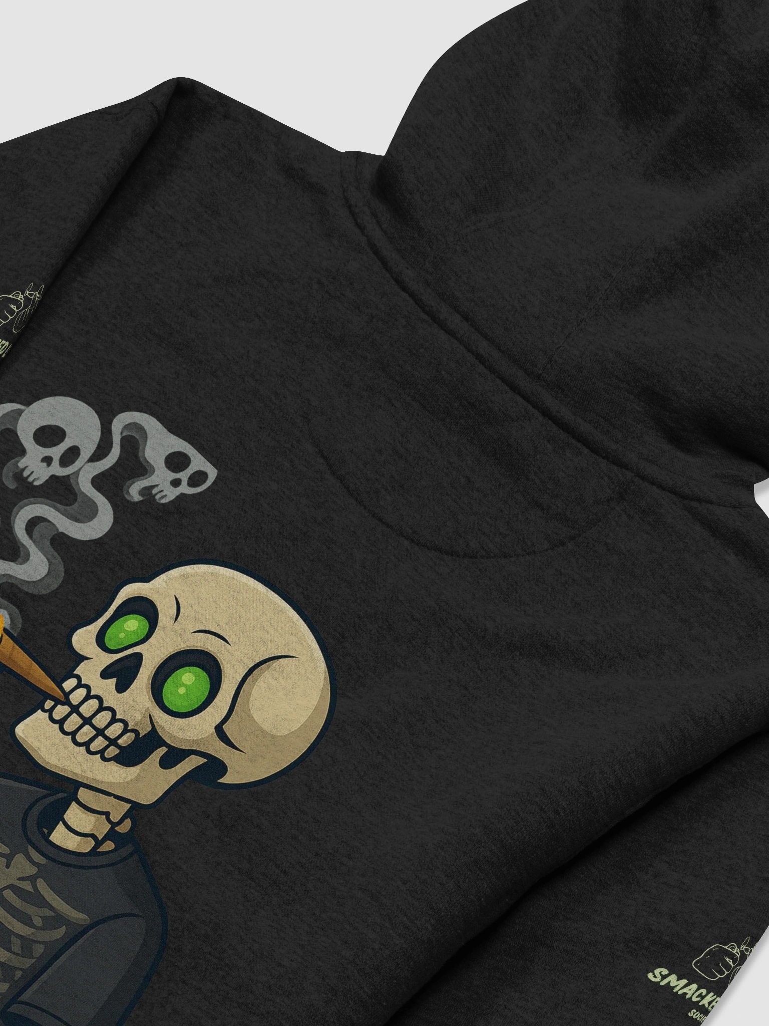 Smacked to the Bone – Halloween Stoner Skeleton Hoodie product image (23)