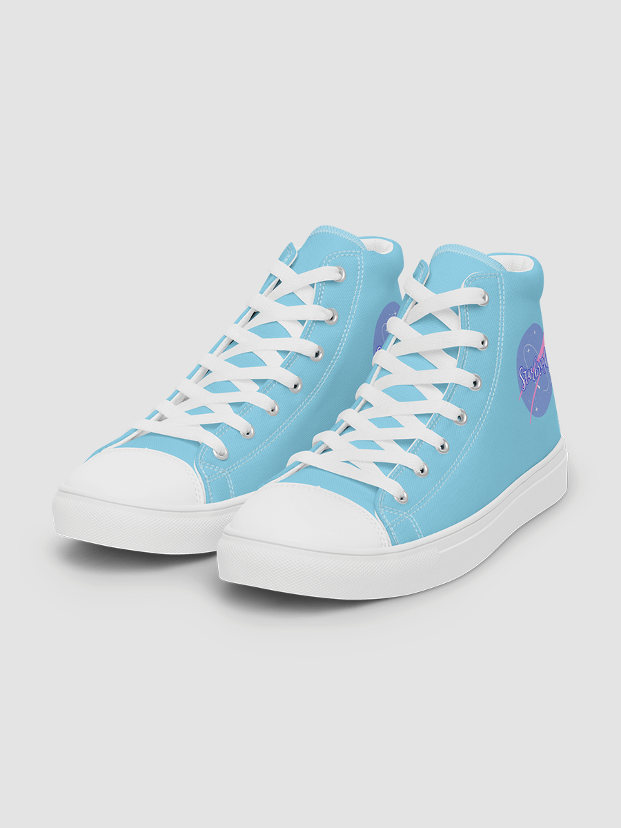 Baby Blue Starbright The Band Women's High Top Canvas Shoes product image (5)
