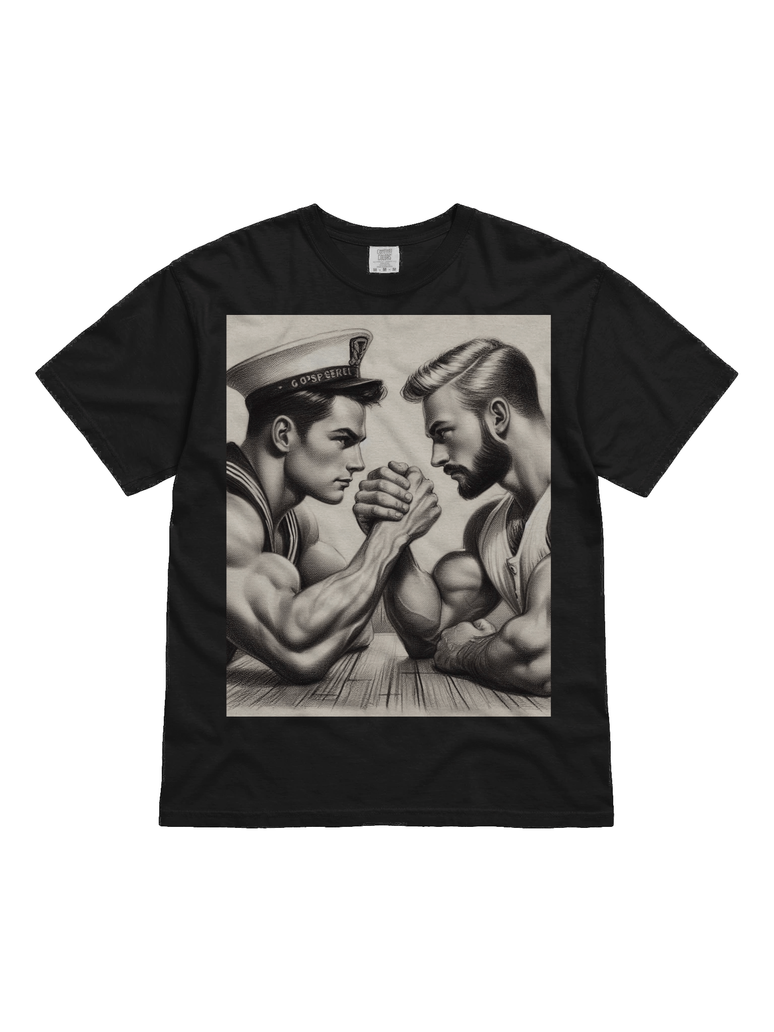 Up Close and Personal: Sailors – Tom of Finland Tribute Gay Pride Graphic Design T-Shirt product image (1)