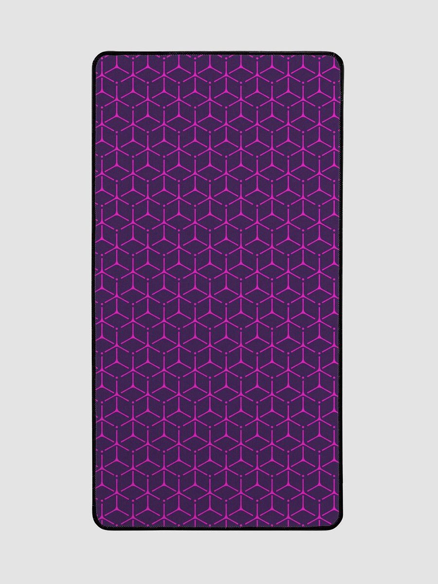 Desk Mat - Hot Pink and Purple Honeycomb Cube Pattern product image (3)