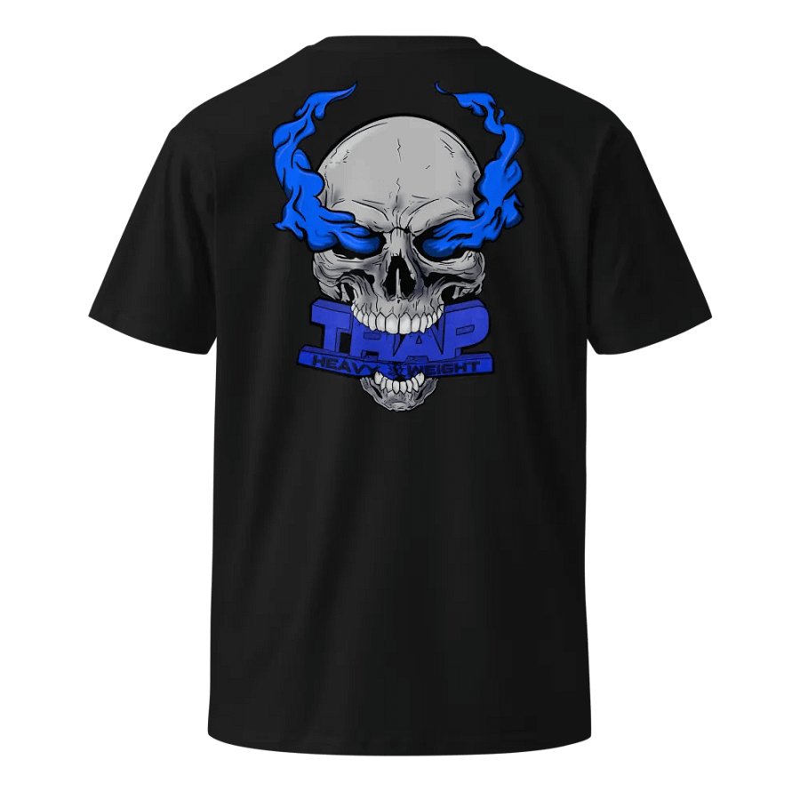 EBE Trap Heavyweight T-Shirt (Blue Logo) product image (1)