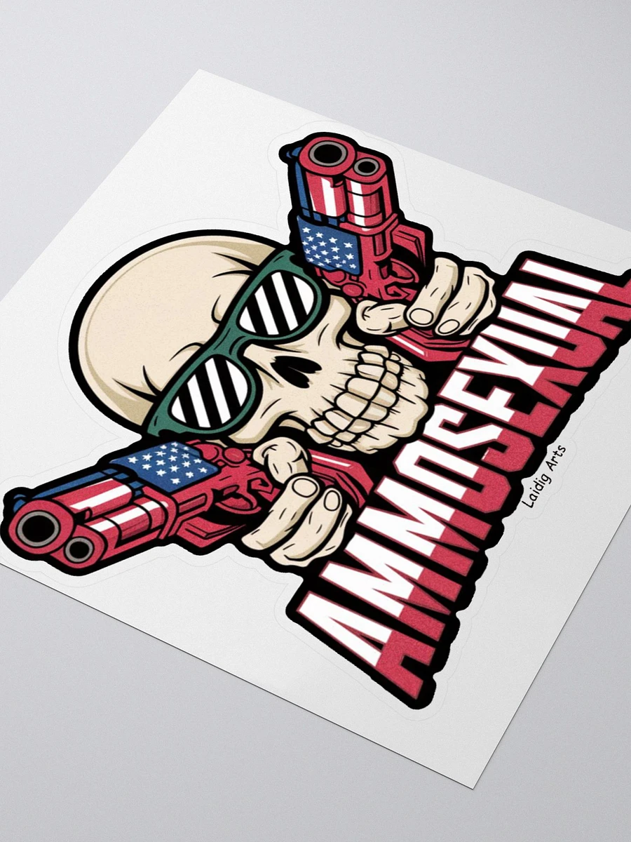 Ammosexual Patriot Skull Sticker product image (7)