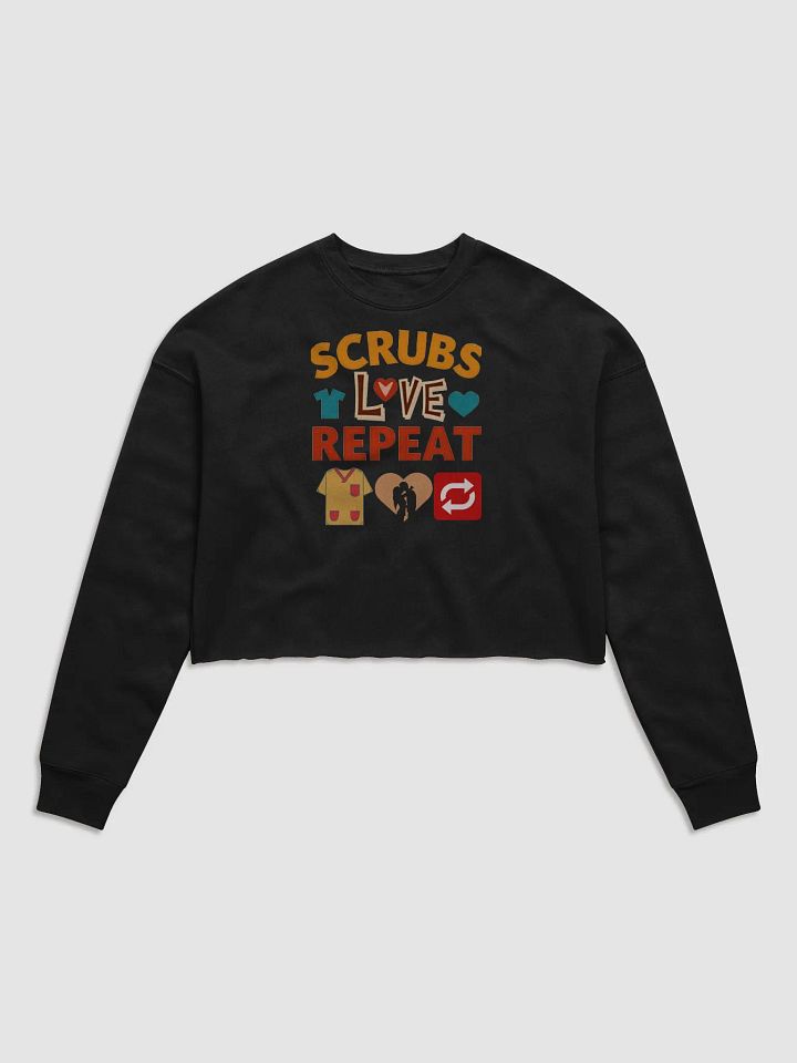 Love Scrubs Women's Fleece Crop Sweatshirt product image (4)