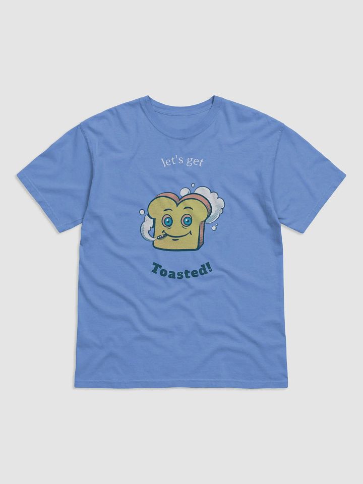Toasted! Cartoon Toast Smiling Heavyweight T-Shirt product image (2)