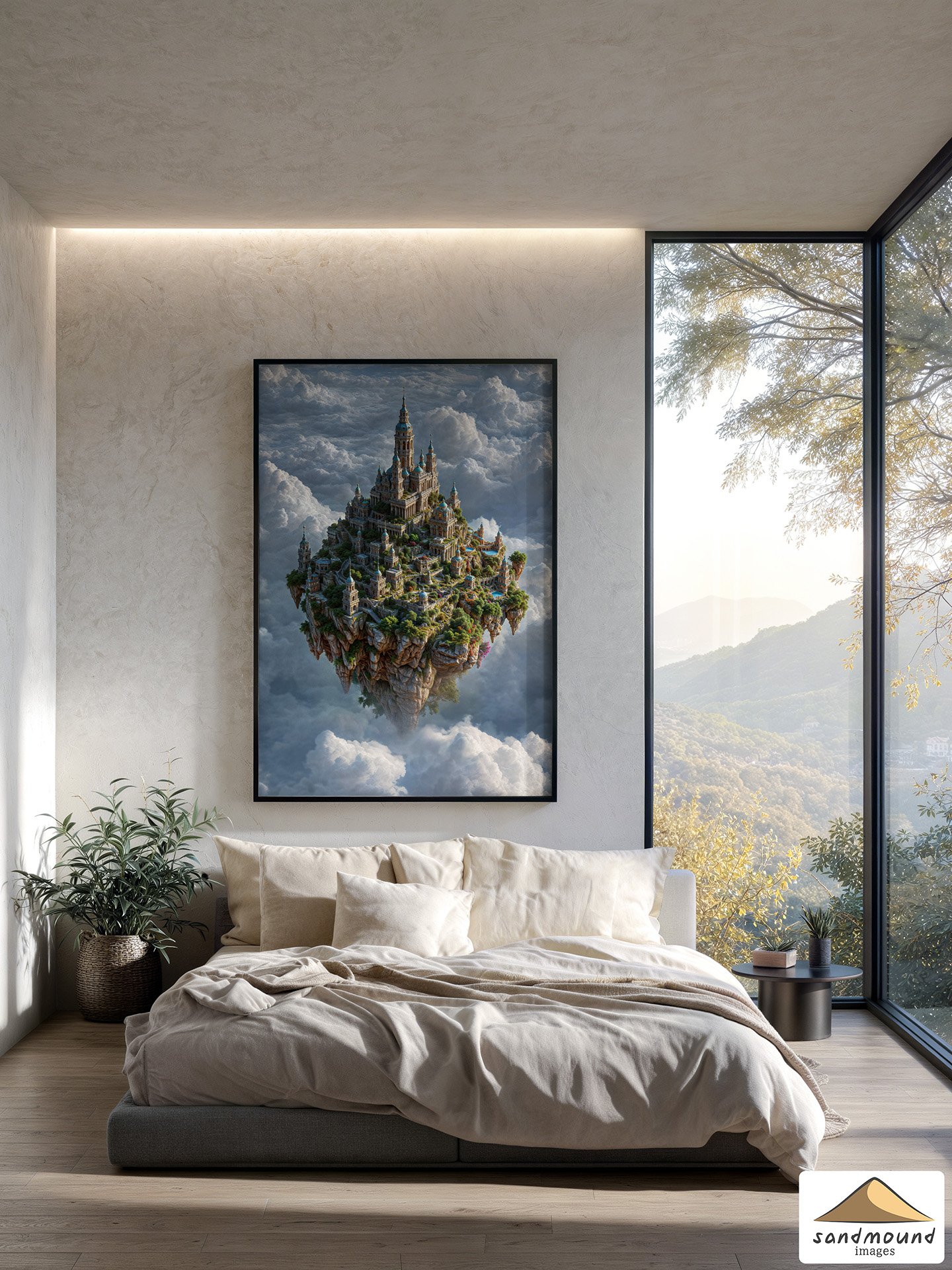 Floating Castles Vol. 1 – Fantasy Wall Art Bundle ✨ 10 High-Resolution Printable Fantasy Landscapes product image (2)