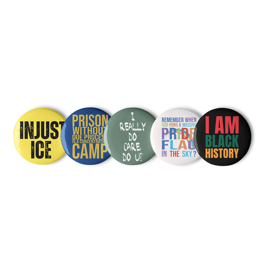 Democratic Political Smorgasbord Pack 2 Buttons Pins - Being Liberal product image (6)