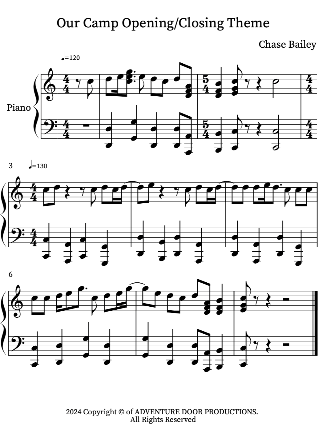 Our Camp Opening/Closing Theme product image (1)