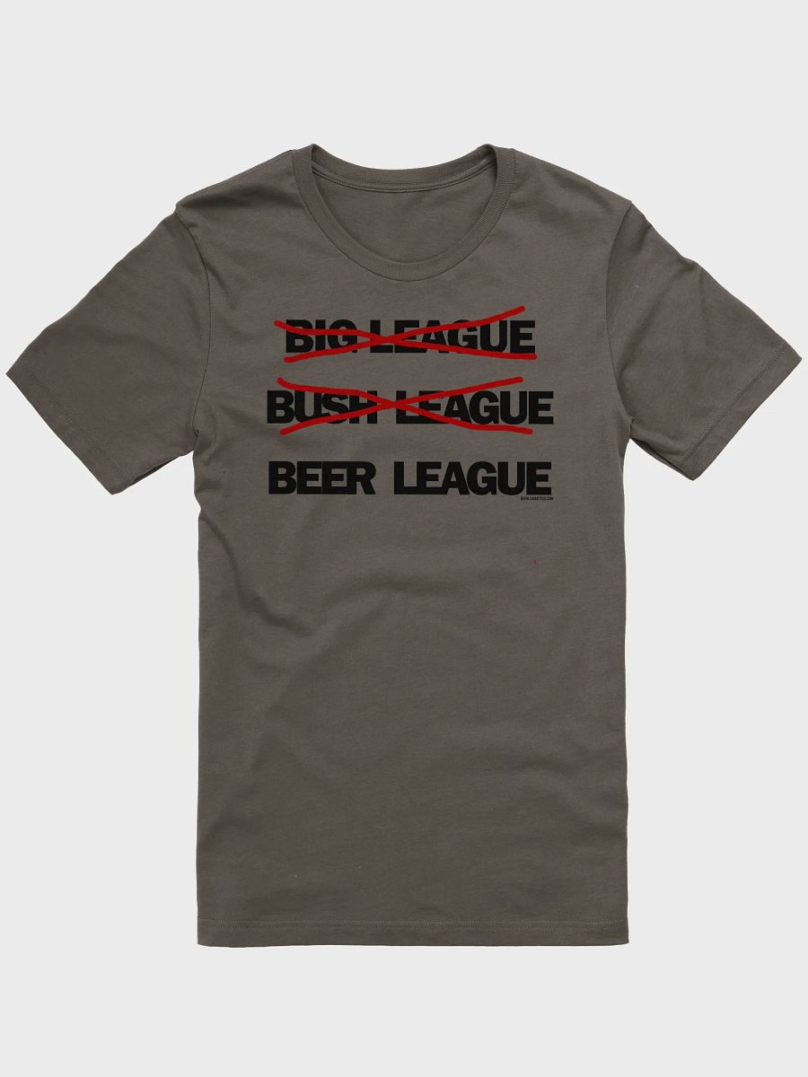 Funny Hockey T-Shirt - Big League - Bush League - Beer League T-shirt - Gift for hockey die-hards product image (2)