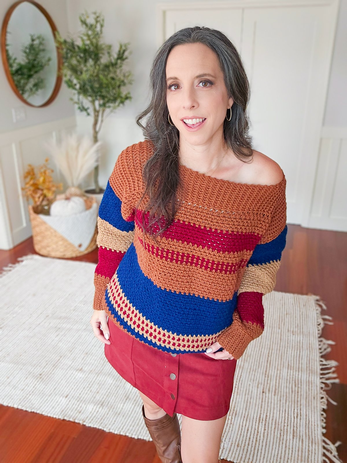 Gingersnap Sweater Crochet Pattern (9 sizes) product image (6)