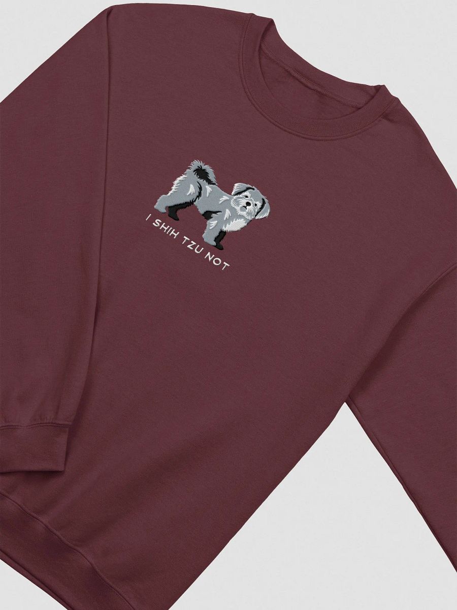I Shih Tzu Not Sweatshirt (Embroidered) of a Shih Tzu(Blue) product image (6)