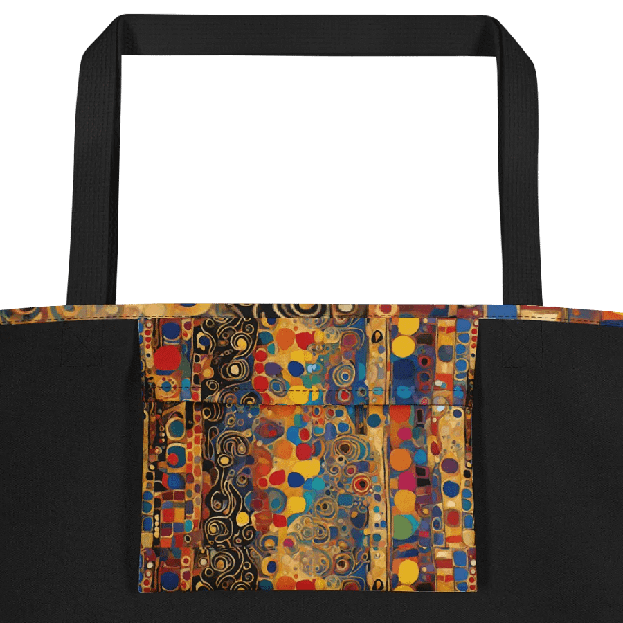 Big printed tote bag with Kadinsky inspired  design product image (2)