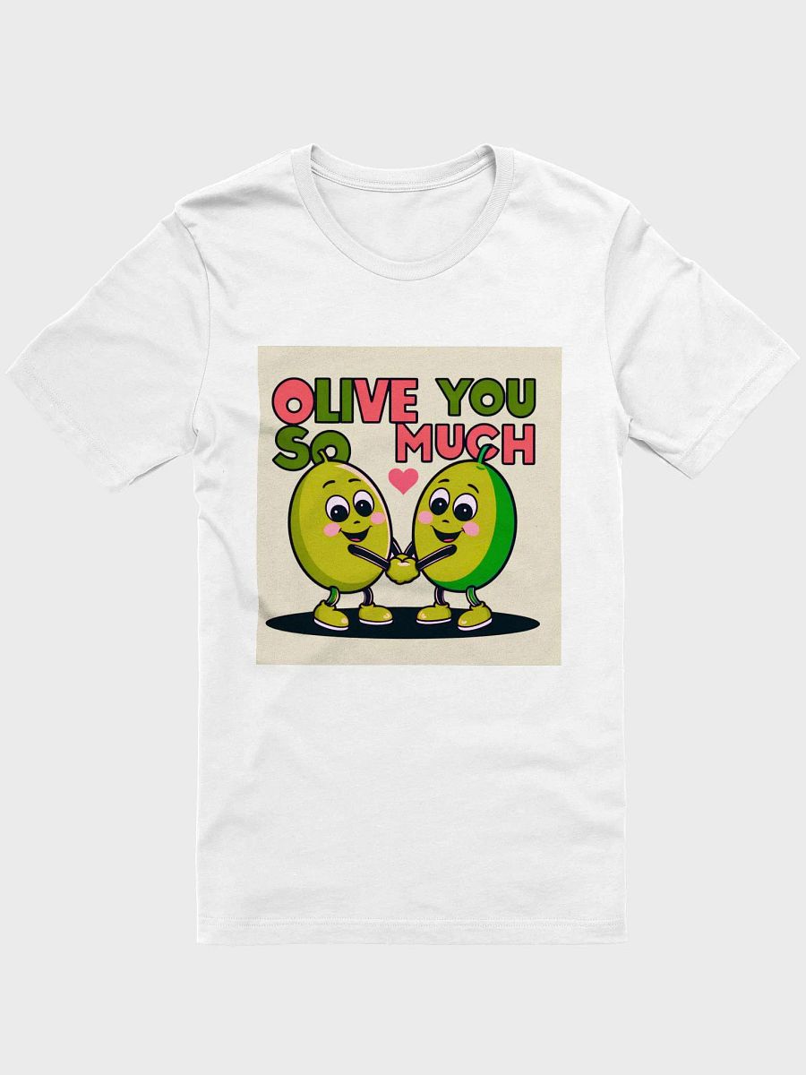 Olive You So Much Unisex Tee, Love Valentine's Day Shirt, Cute Couple Gift, Olive Branch Tshirt, Relationship Anniversary Top product image (1)