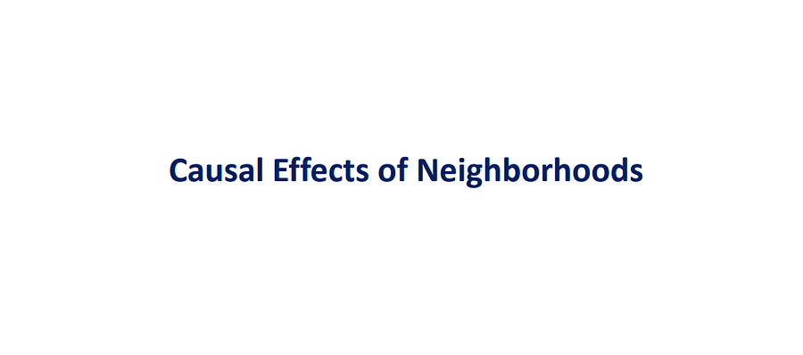Using Big Data to Solve Economic and Social Problems-Causal Effects of Neighborhoods product image (1)