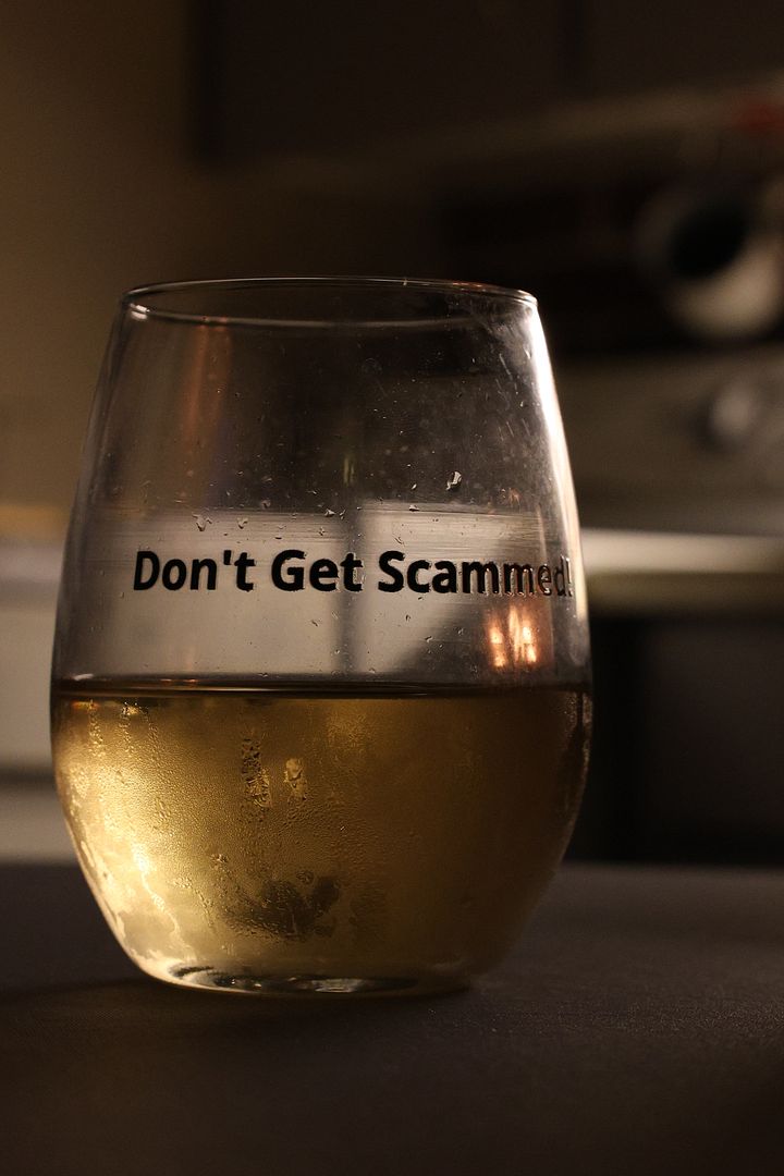 Don't Get Scammed! - Stemless Wine Glass product image (1)