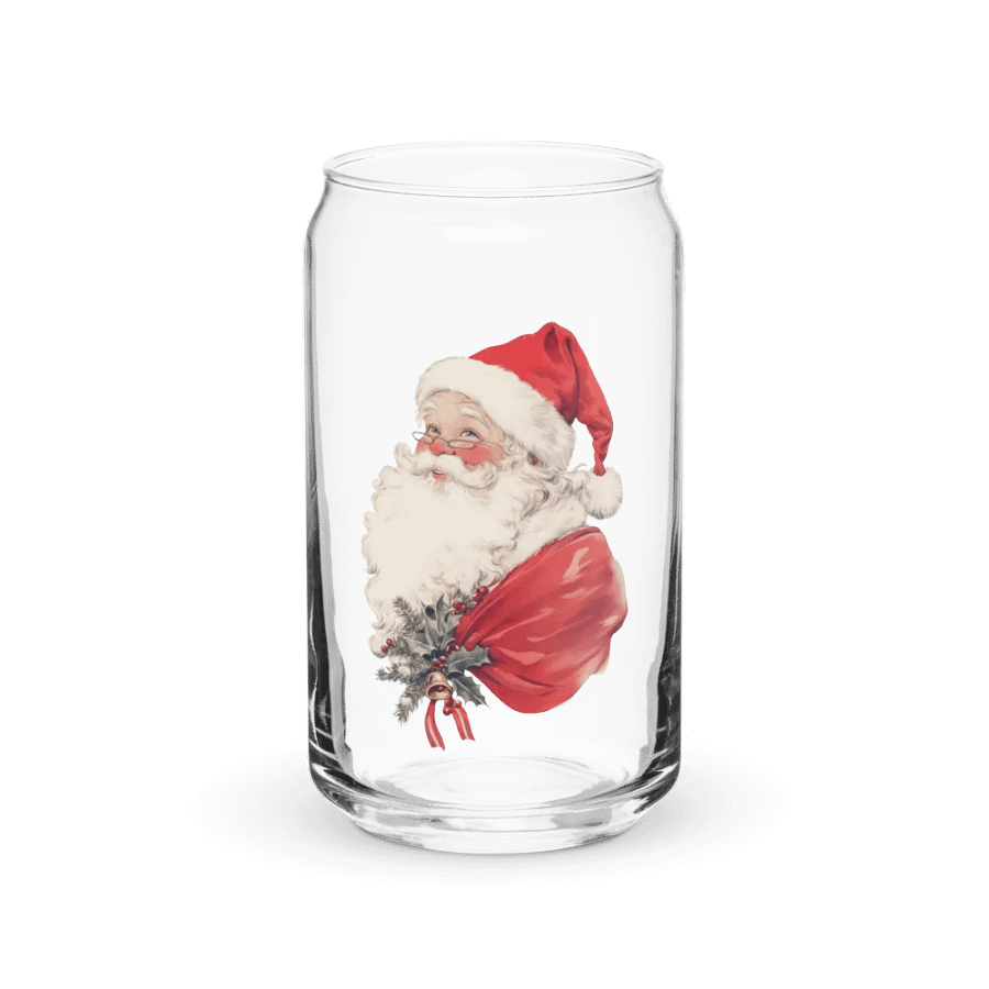 Jolly Santa Claus Can-Shaped Glass product image (2)