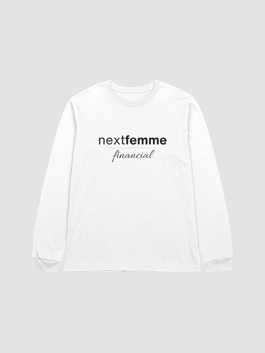 Whispering Threads Long Sleeve Unisex Tee with Black Logotype product image (1)