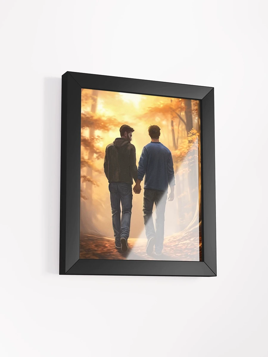 Fall Romance - Gay Couple Framed Poster product image (2)