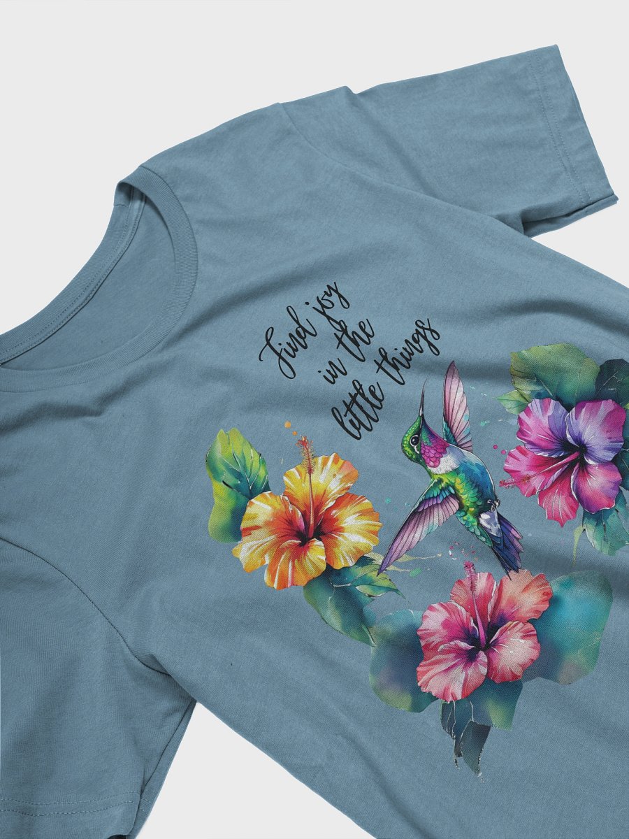 Find Joy in the Little Things Hummingbird Floral Art Shirt product image (21)