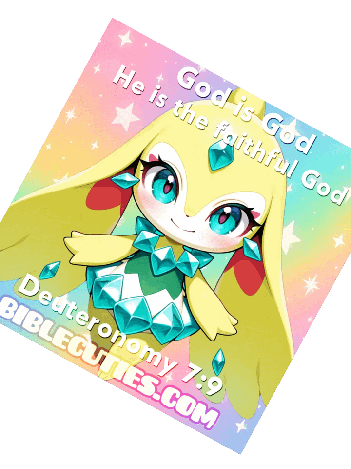 Bible Cuties Virginia - God is God, he is the faithful God Sticker product image (4)