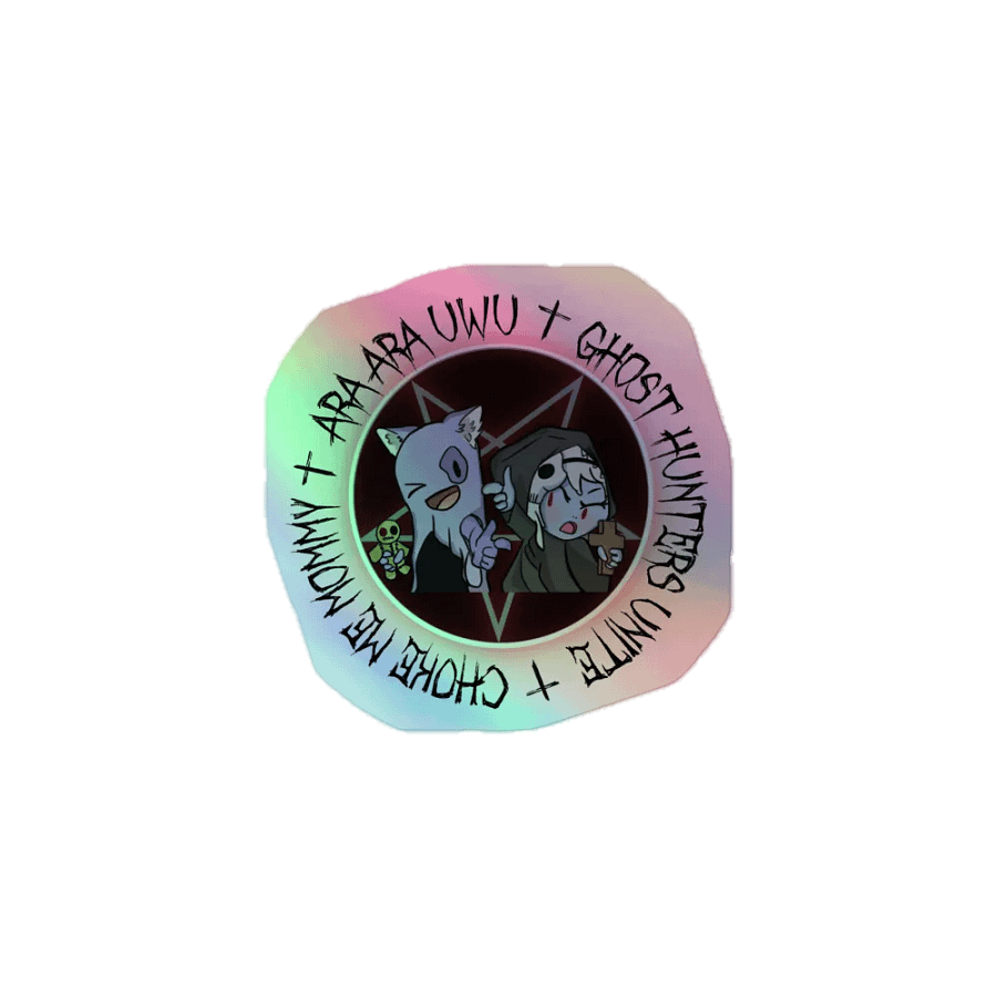 AraAra BooWoo - Ghost Hunters Unite Sticker product image (1)