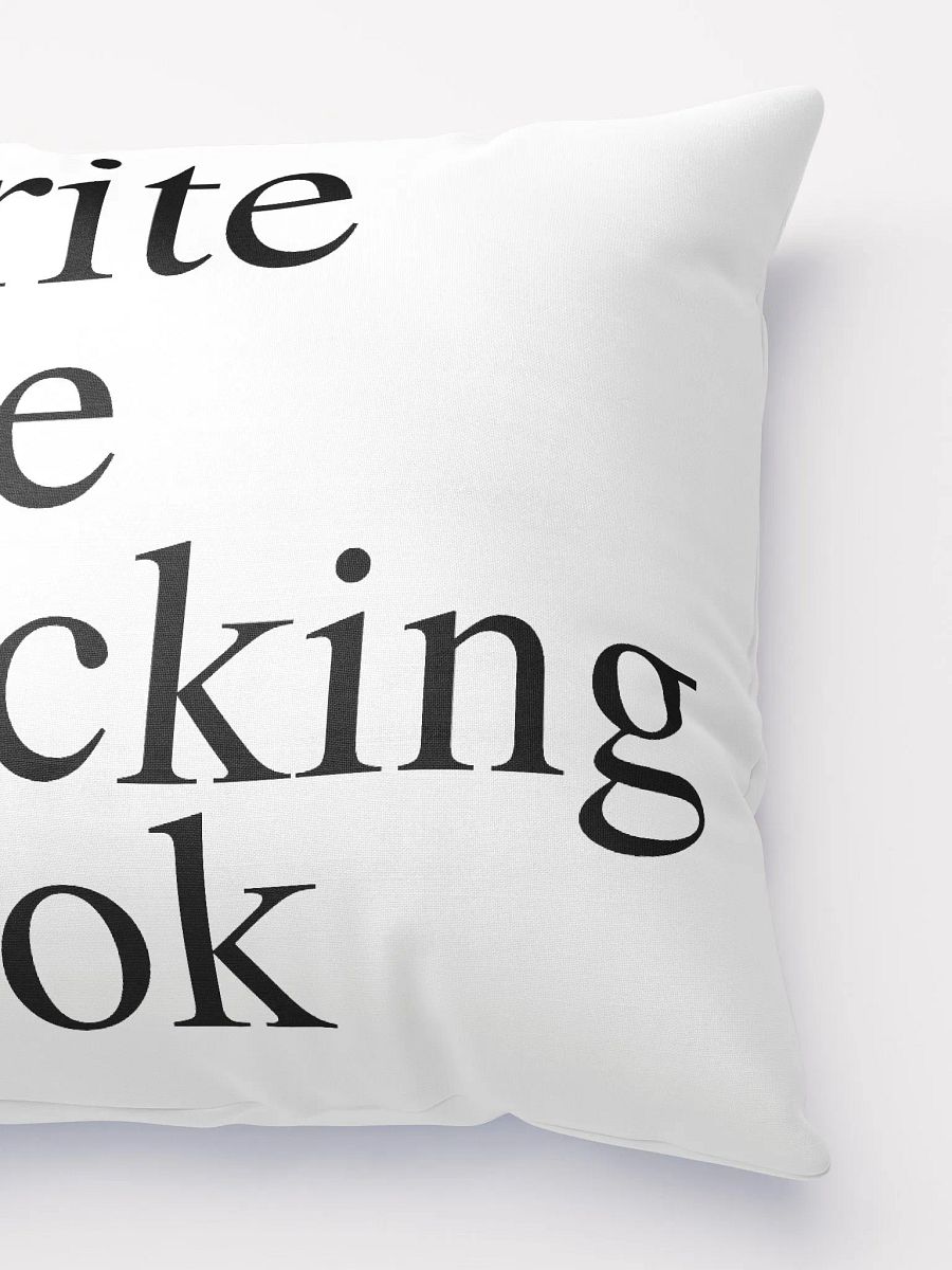 Write the Fucking Book Throw Pillow product image (4)