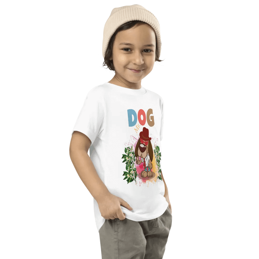 Mr. Dog Cute & Colorful Funny Toddler T-Shirt – Trendy Bella + Canvas Kids Gift product image (8)