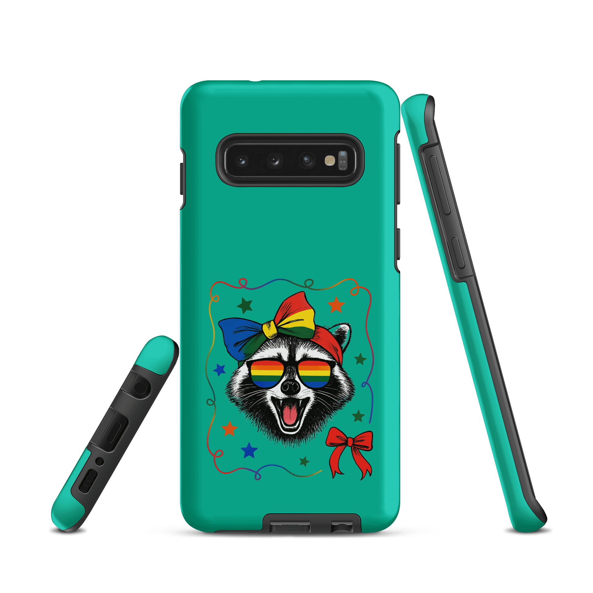 Rainbow Raccoon Samsung Case product image (1)