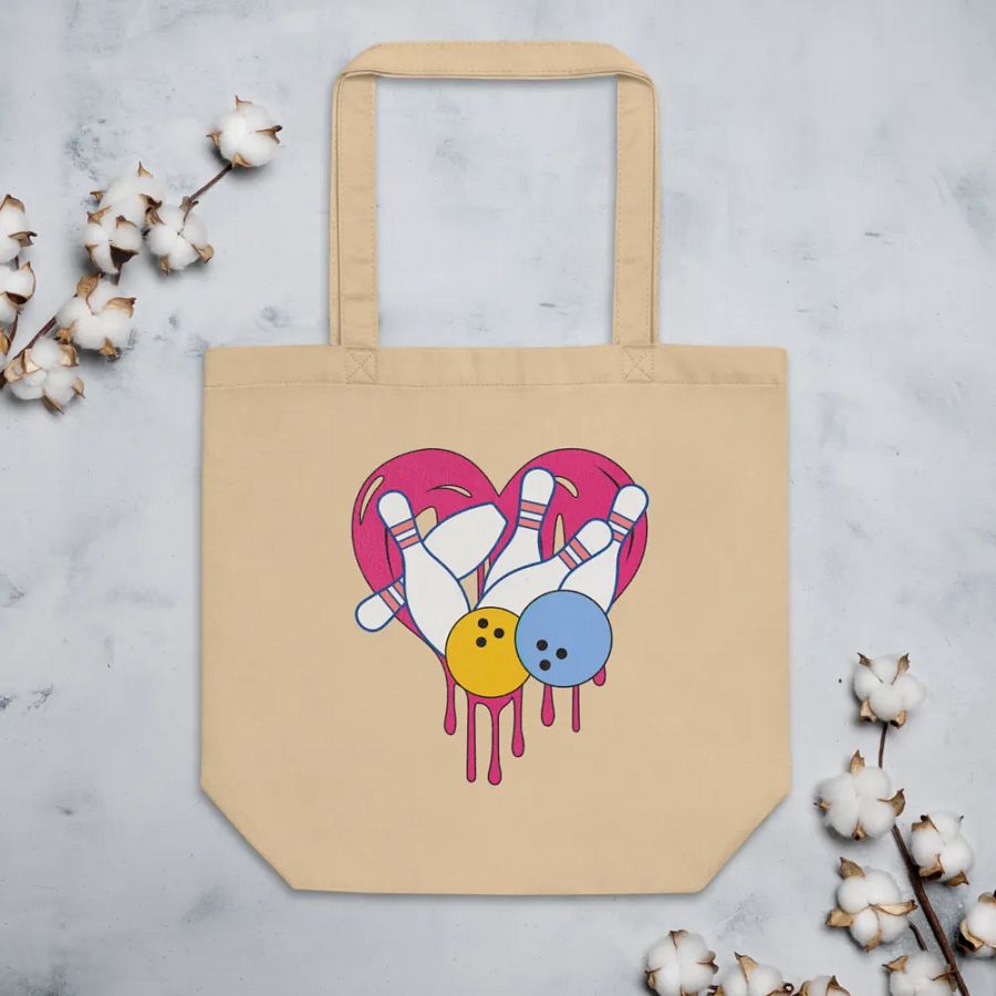 Heart Bowling Eco Tote product image (3)