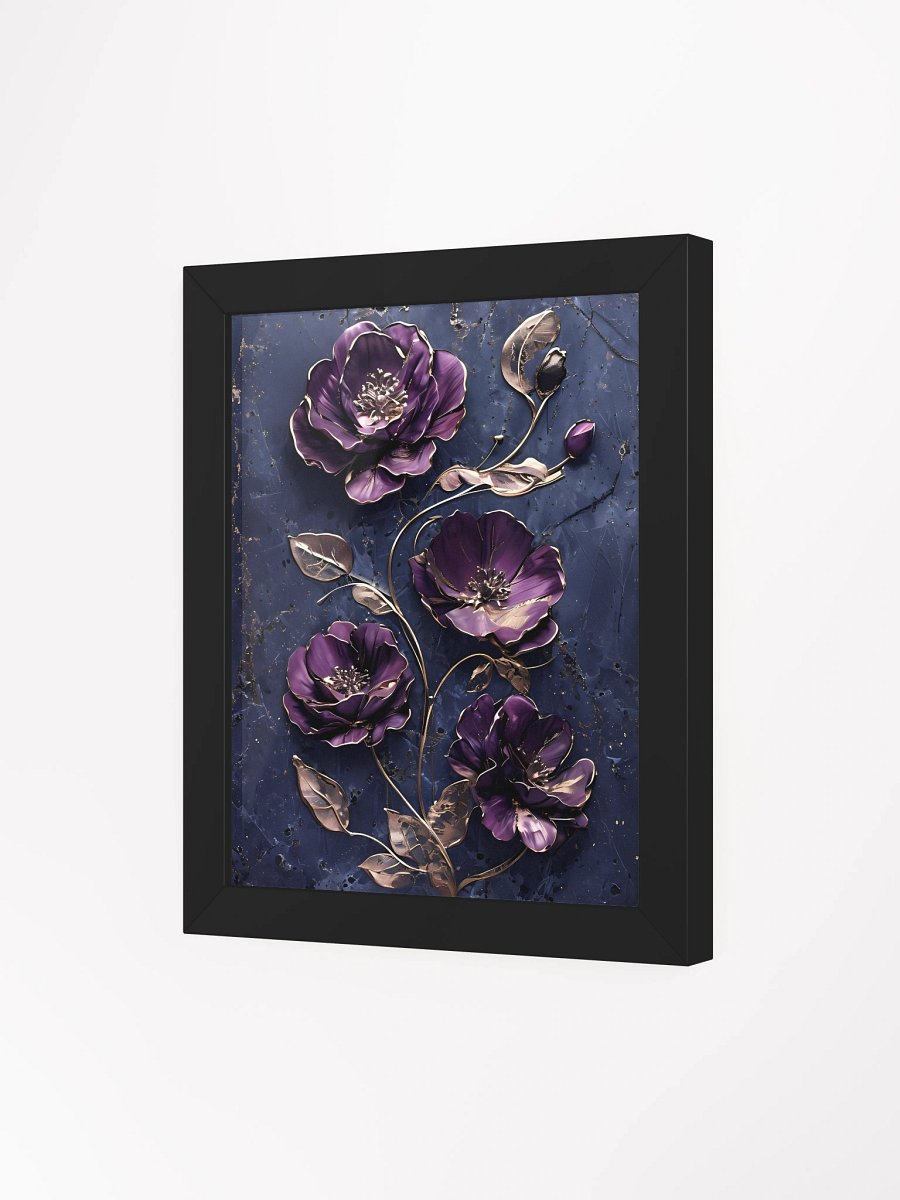 Metallic Floral Elegance Framed Poster product image (4)