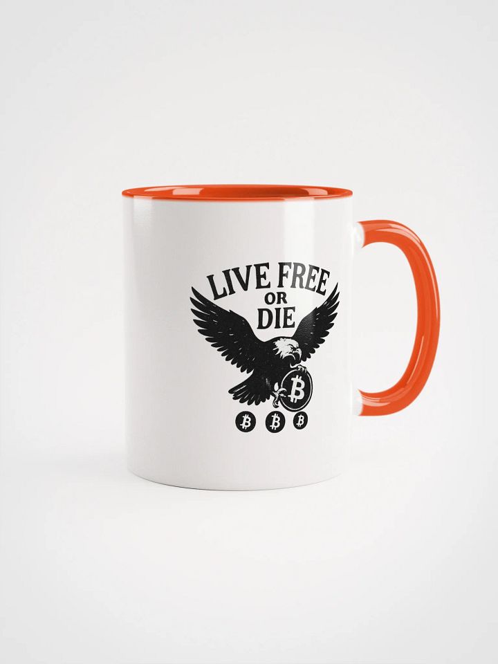 Live Free or Die Orange Mug product image (1)