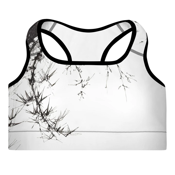 Bamboo Print Padded Sports Bra product image (1)