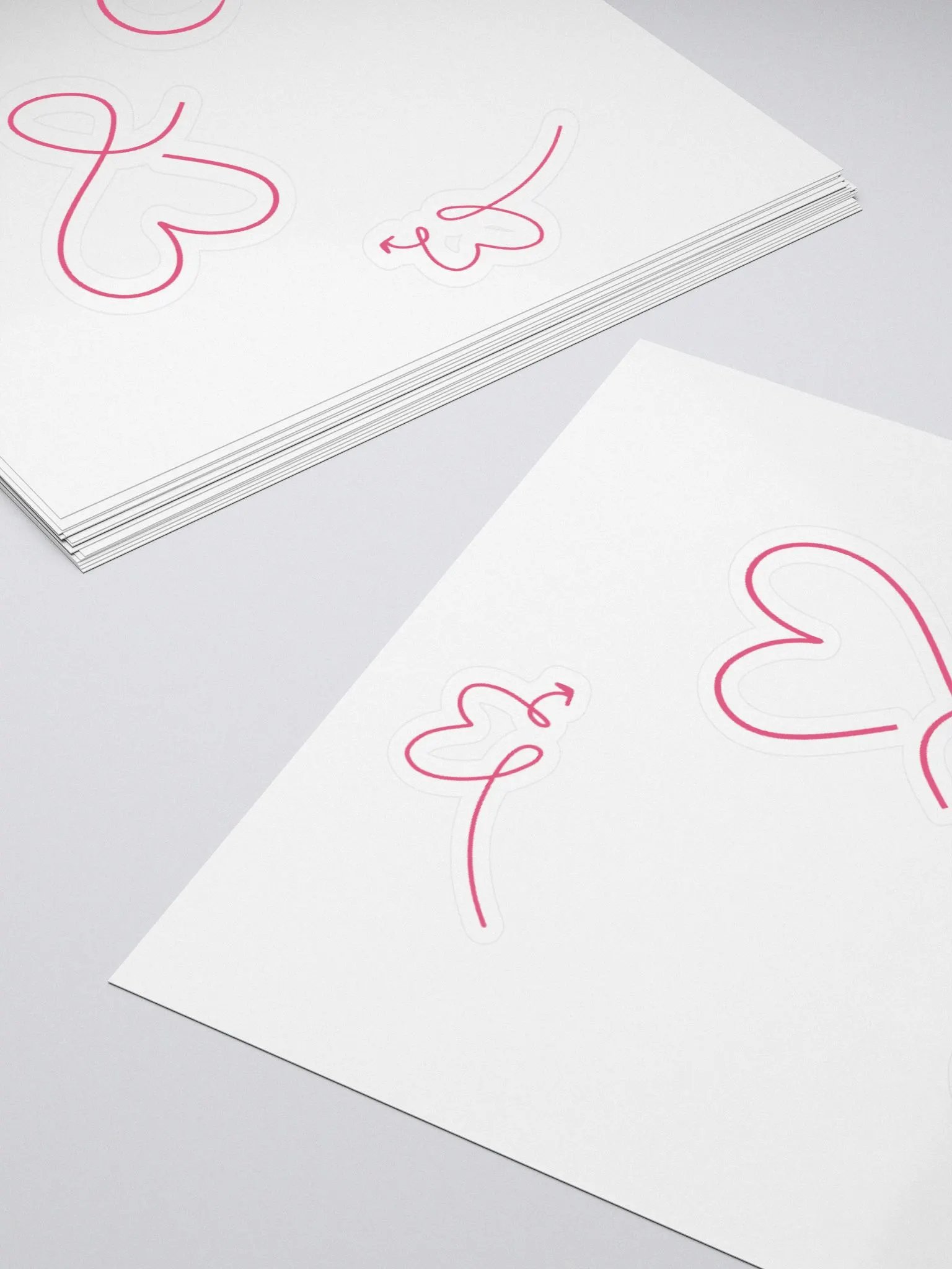 Hollow hearts sticker product image (16)