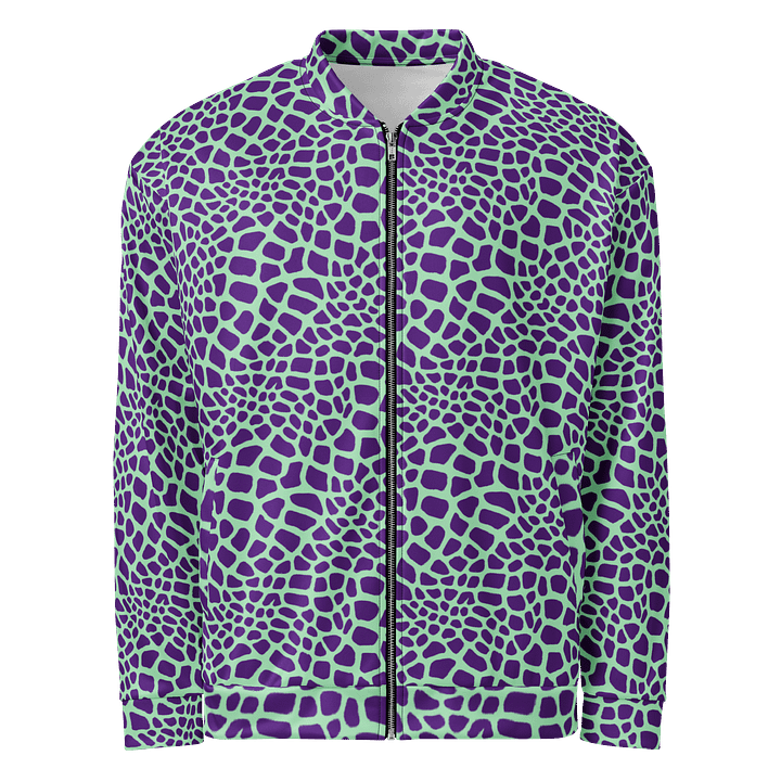 Green Giraffe Bomber Jacket product image (1)