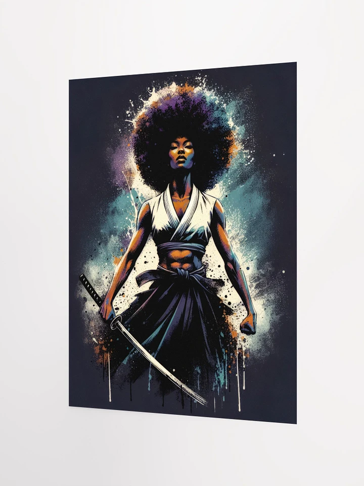 Afro Samurai Girl Art Poster Print product image (2)