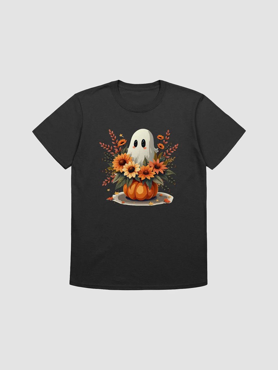Festive Ghost and Pumpkin Unisex T-Shirt product image (5)