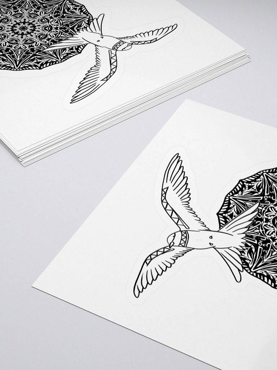 Ornate Monochrome Medallion Stickers product image (4)