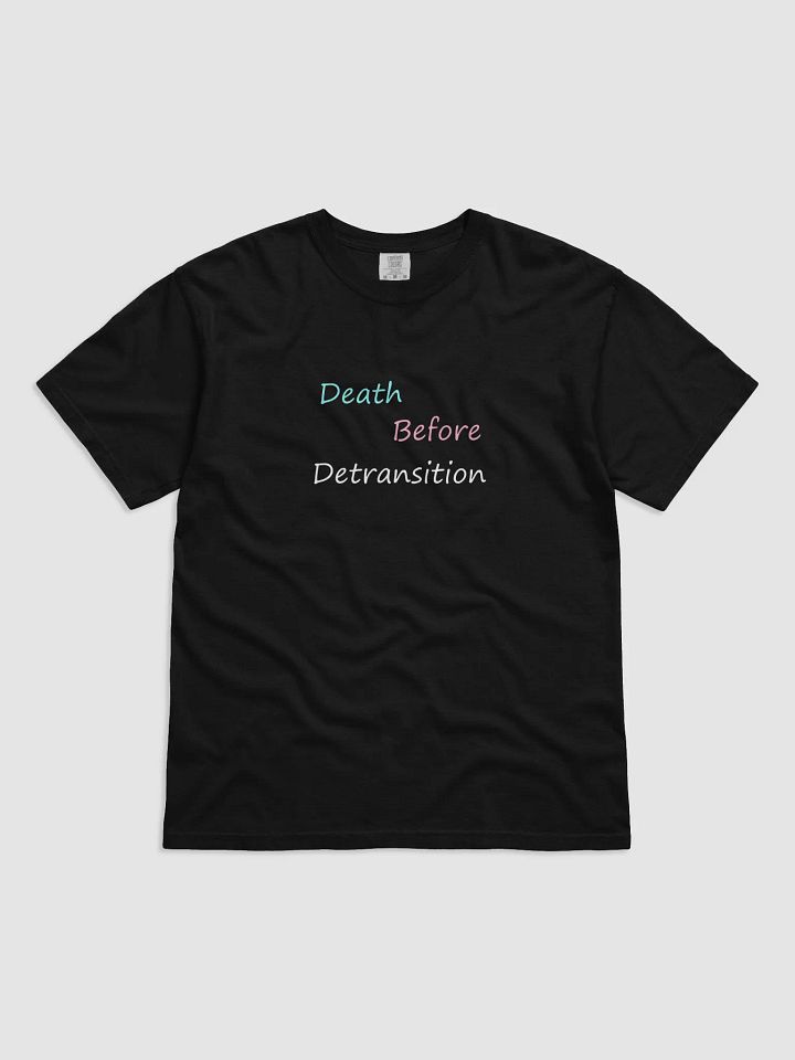 Death Before Detransition Text Shirt product image (1)