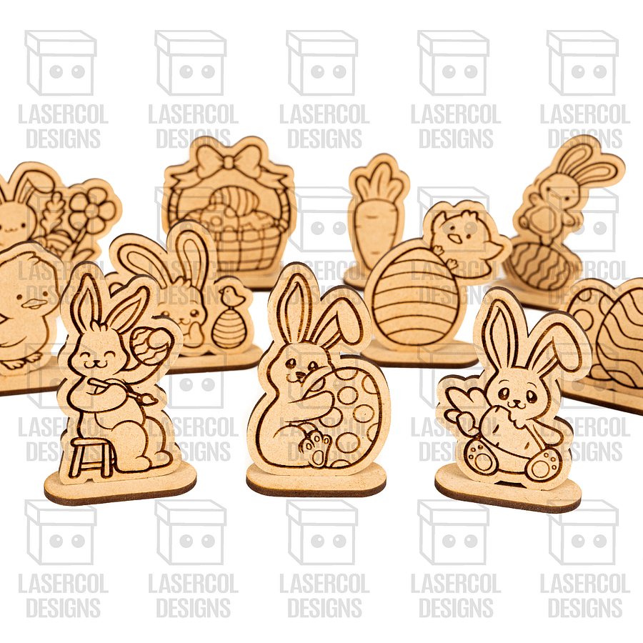Easter Cutouts With Base Set 1 - Laser Cut Files product image (9)