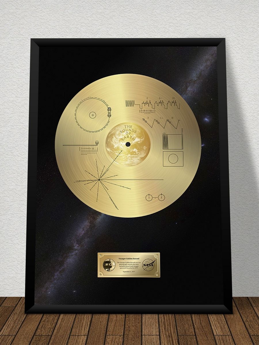 NASA Voyager 1 Golden Record — space poster, science print product image (8)