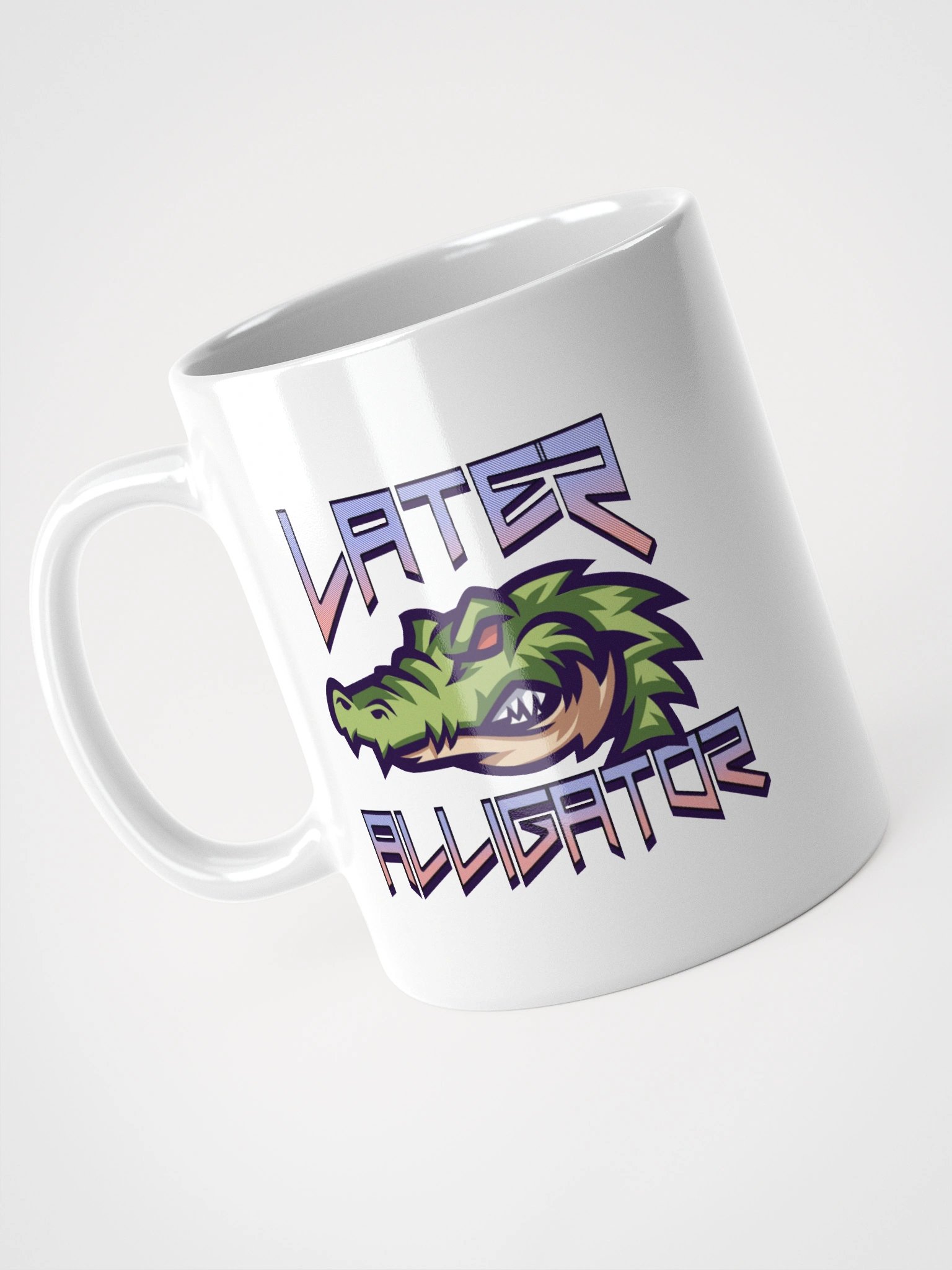 Later Alligator White Glossy Mug product image (5)