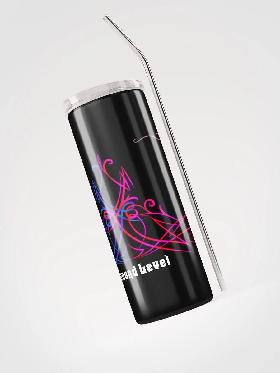 Blk & Pnk Tumbler with Straw product image (3)